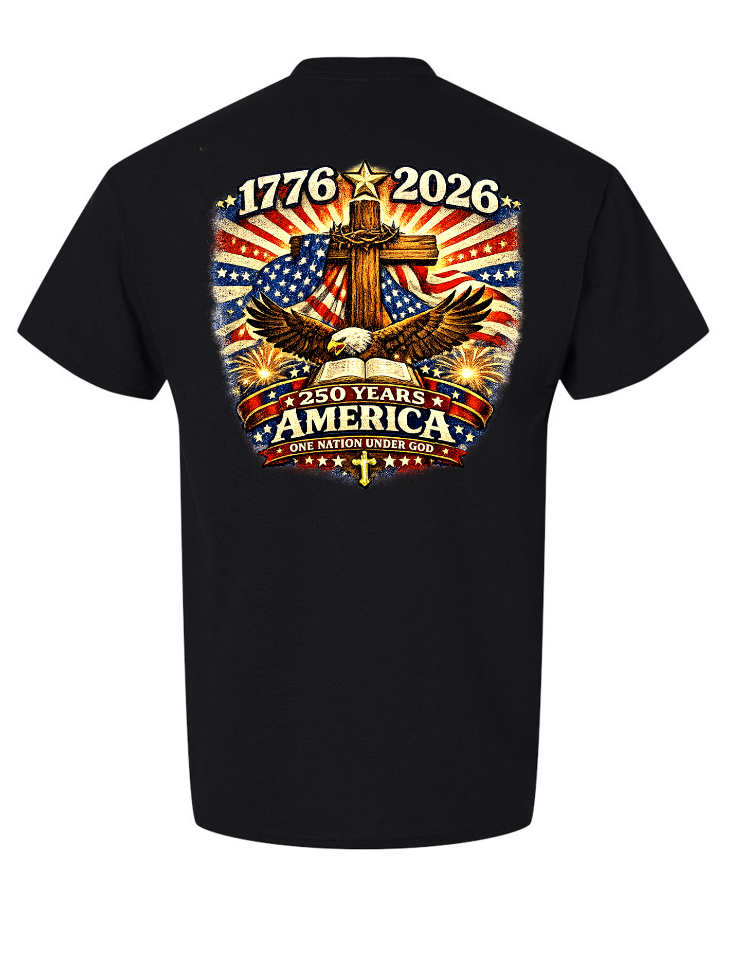 America 250 Years Under God Patriotic Christian T-Shirt | 1776–2026 Anniversary Tee