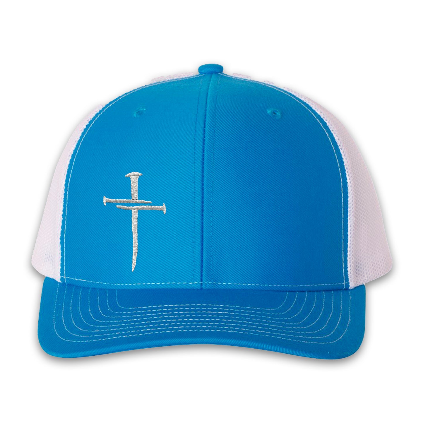 Nailed It Hat: 3 Nails Cross Embroidered Cap