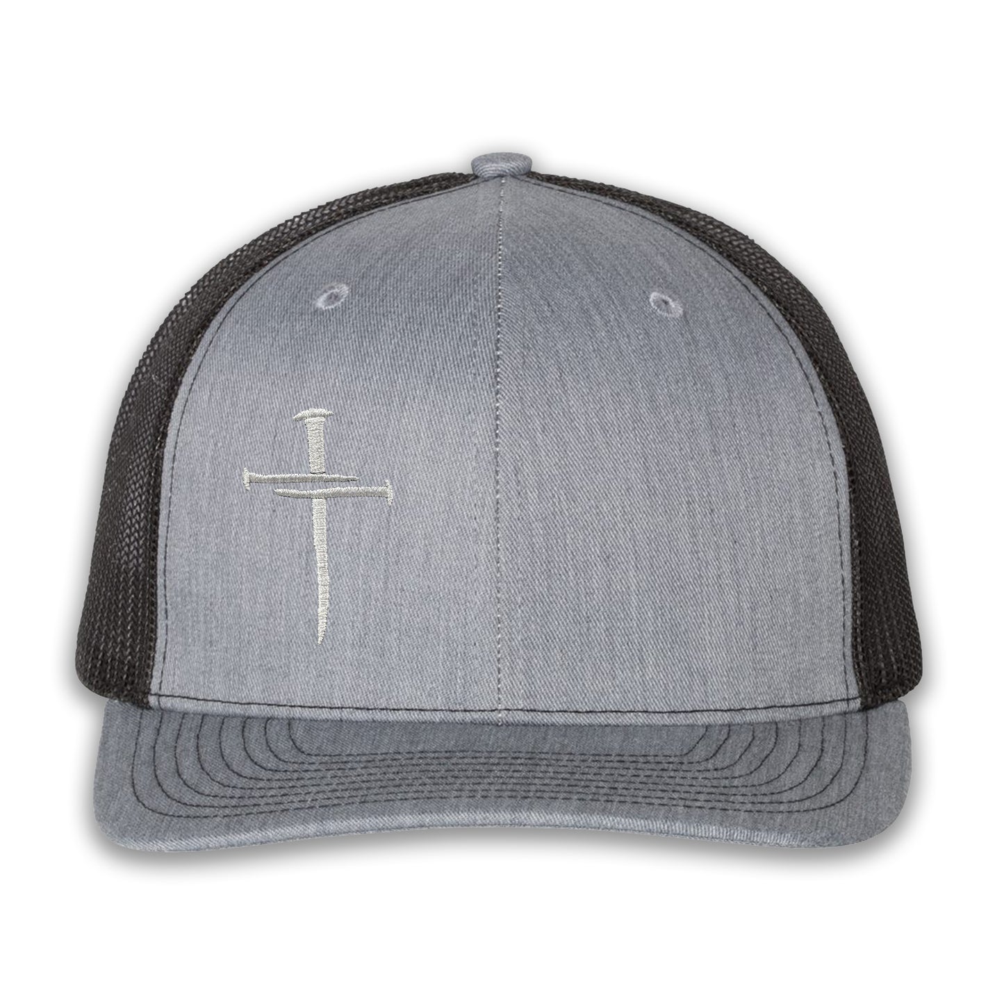 Nailed It Hat: 3 Nails Cross Embroidered Cap