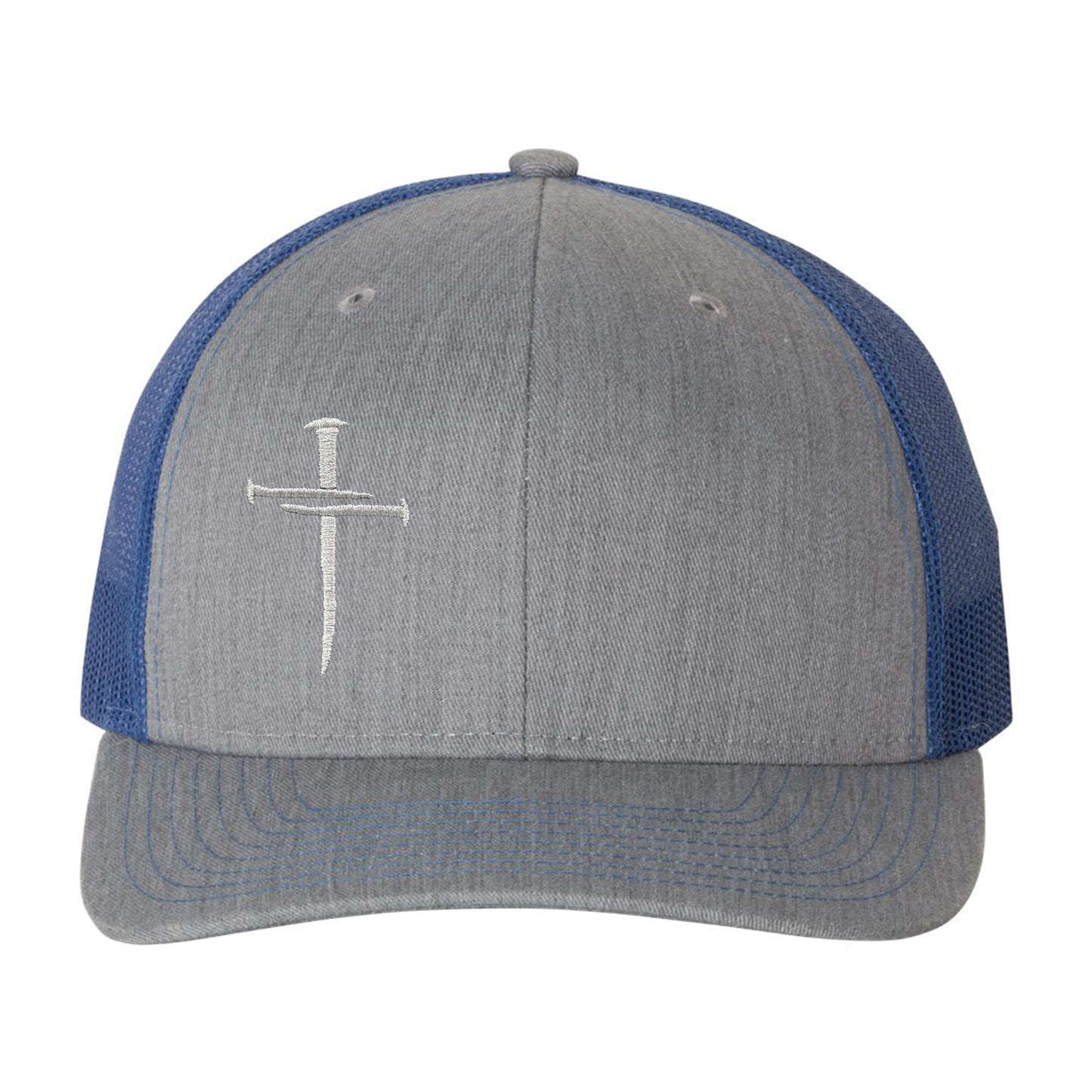 Nailed It Hat: 3 Nails Cross Embroidered Cap