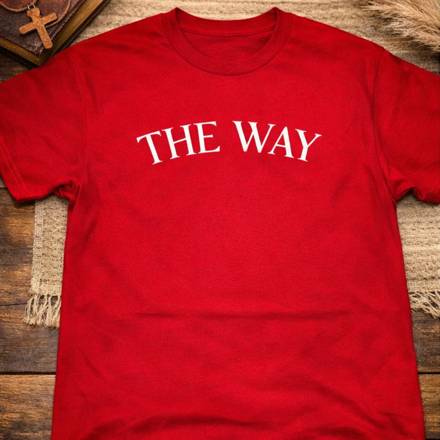 THE WAY Christian T-Shirt – John 14:6 Faith Shirt | Heavyweight USA-Made Gospel Tee