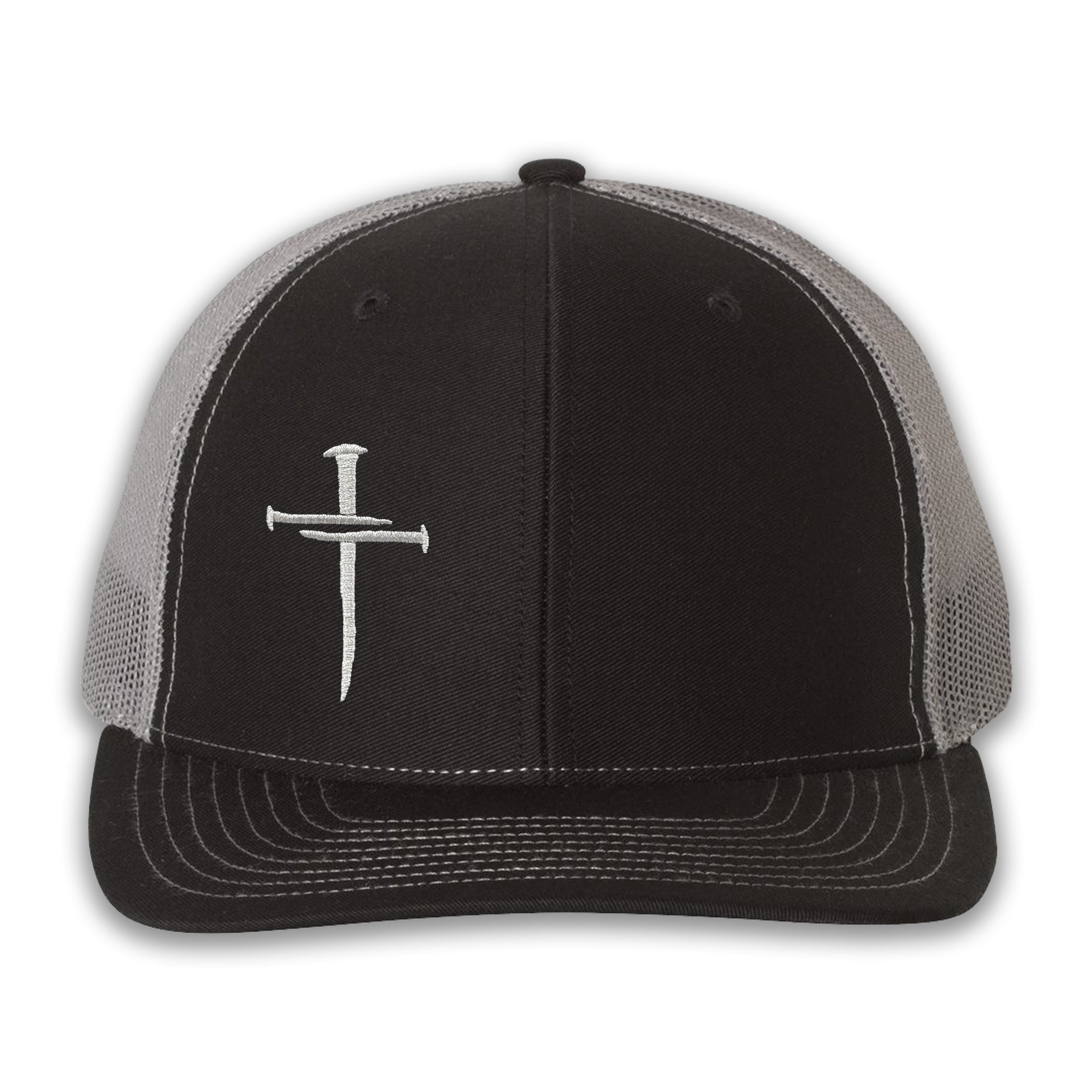 Nailed It Hat: 3 Nails Cross Embroidered Cap 4